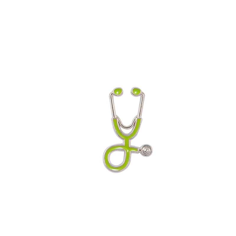 Colorful Nurse Stethoscope Brooch Pin