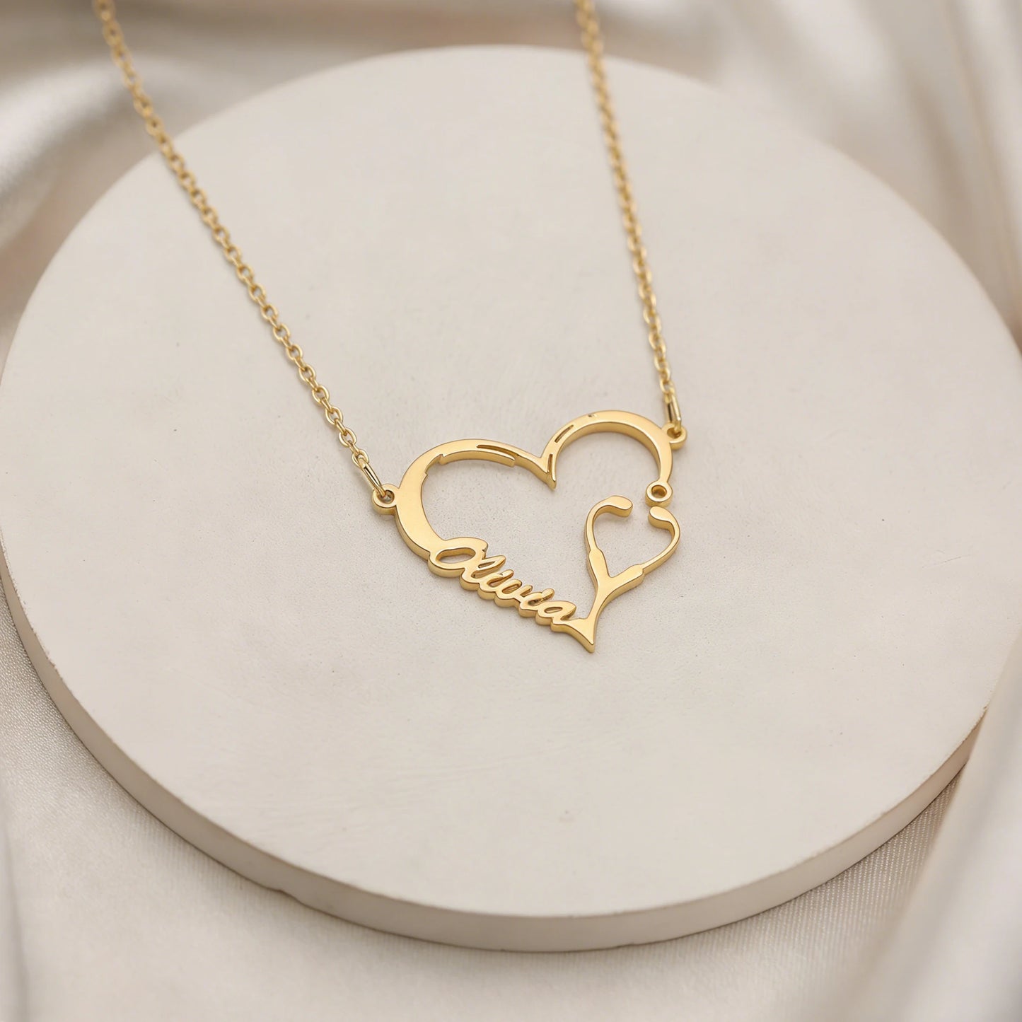 Custom Stethoscope Name Necklace