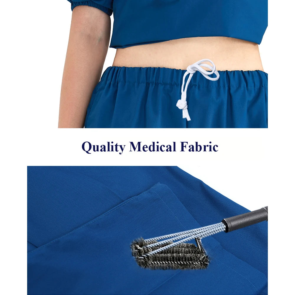 Zipper Nurse Scrub Set