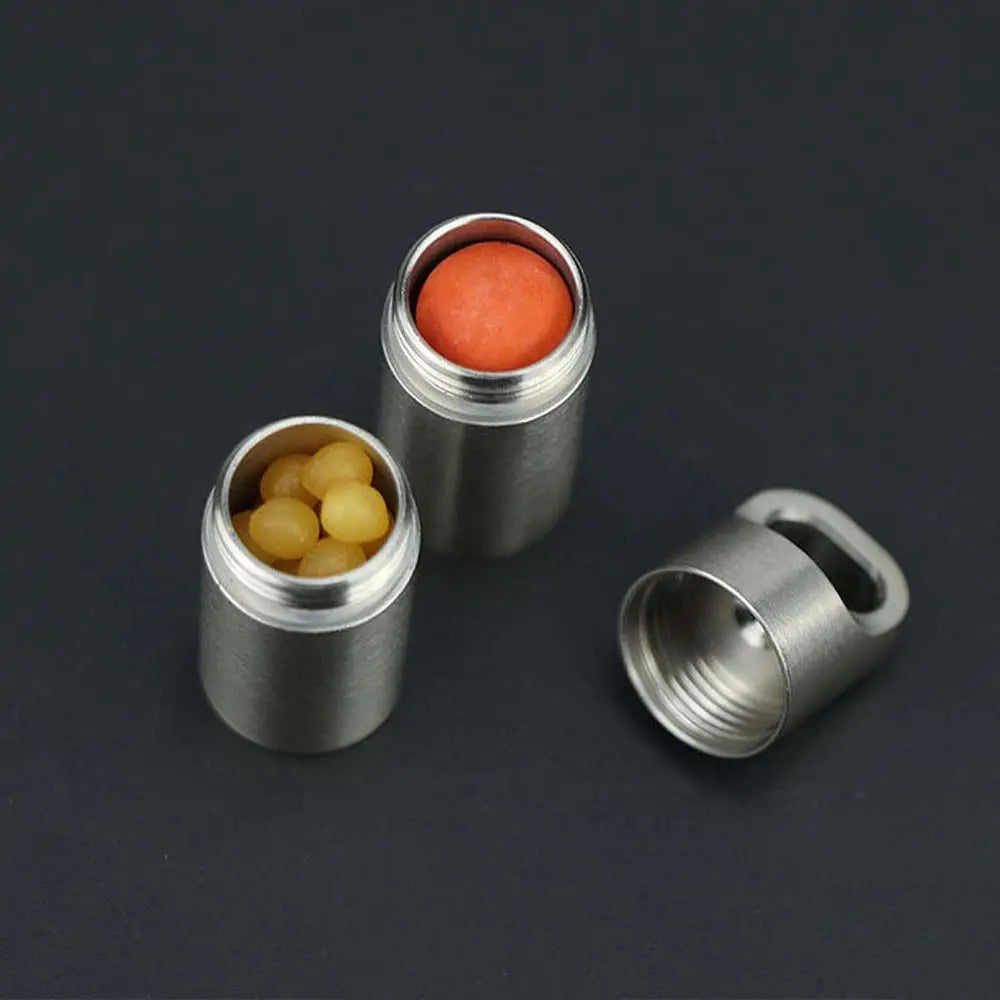 Portable Pill Storage Keychain