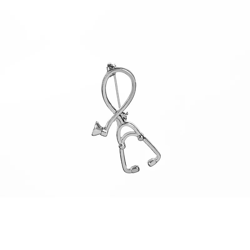 Colorful Nurse Stethoscope Brooch Pin