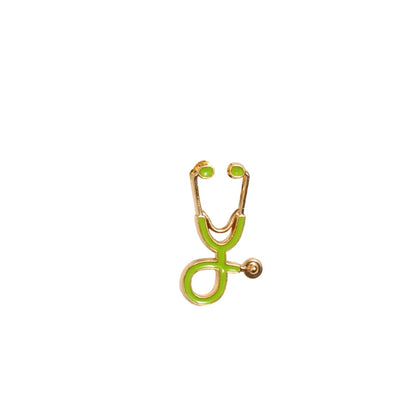 Colorful Nurse Stethoscope Brooch Pin