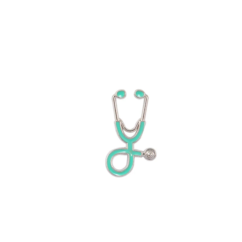 Colorful Nurse Stethoscope Brooch Pin