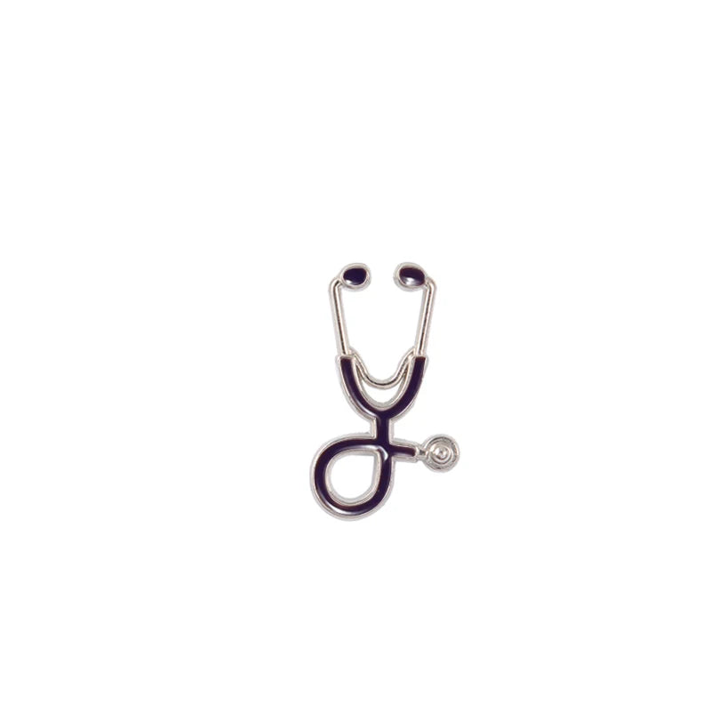 Colorful Nurse Stethoscope Brooch Pin