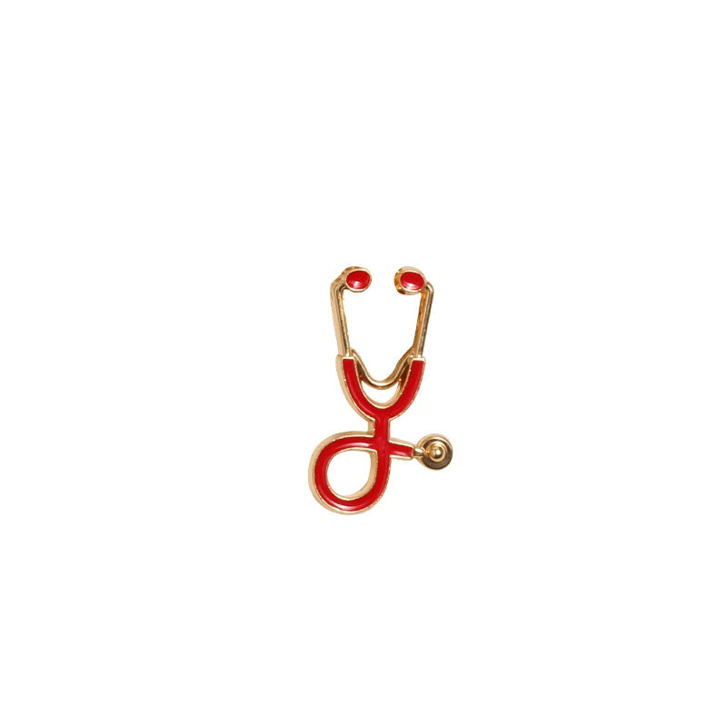 Colorful Nurse Stethoscope Brooch Pin