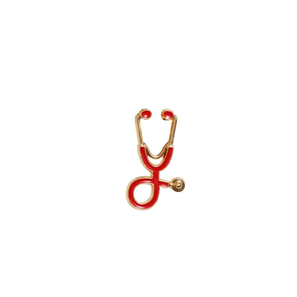 Colorful Nurse Stethoscope Brooch Pin