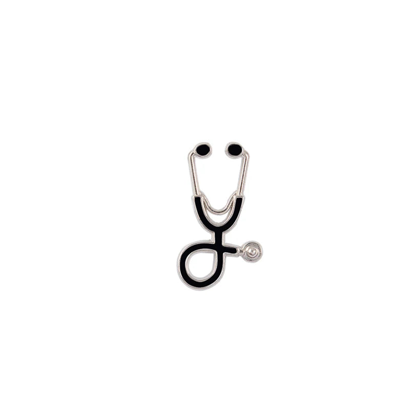 Colorful Nurse Stethoscope Brooch Pin
