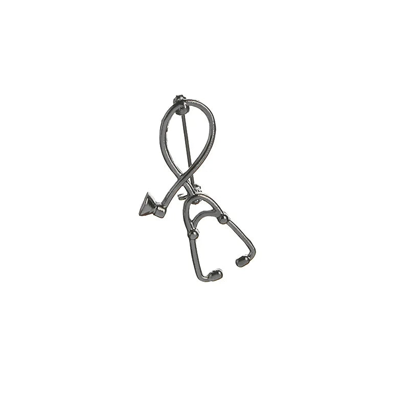Colorful Nurse Stethoscope Brooch Pin