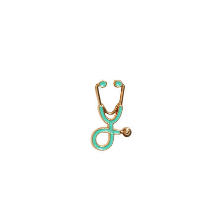 Colorful Nurse Stethoscope Brooch Pin