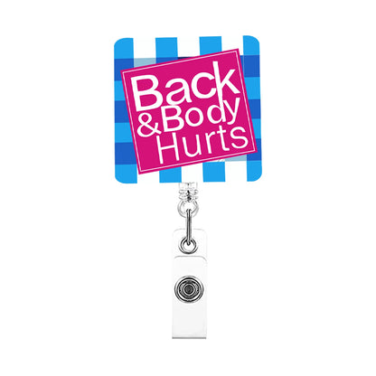 Glitter Medical Badge Reel Holder