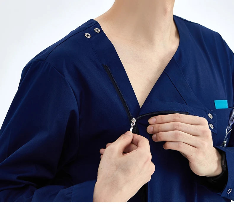 Zipper Nurse Scrub Set