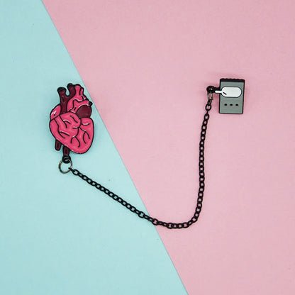 Medical Organ Enamel Brooch Set