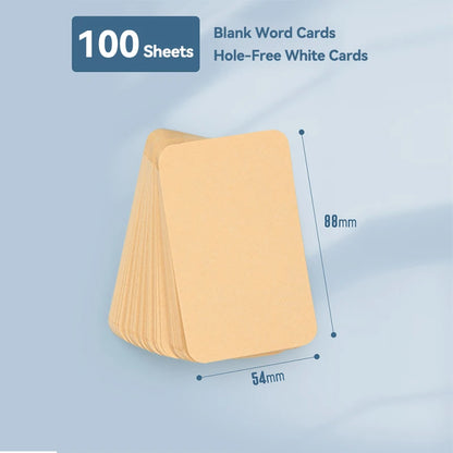 Kraft Paper Flashcard Notebook