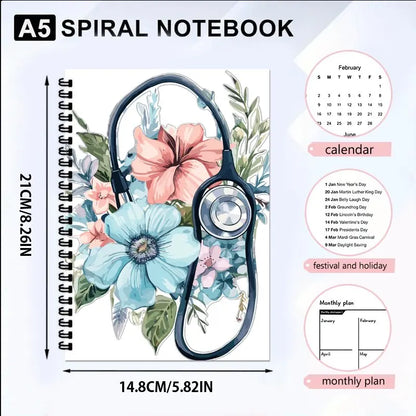 A5 Nurse Spiral Notebook