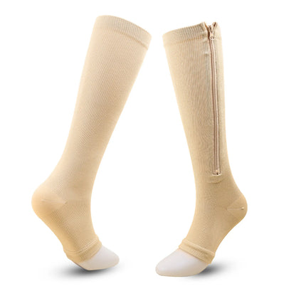 Zipper Compression Support Socks