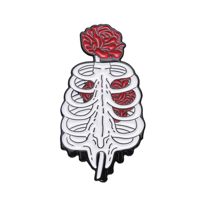 Medical Organ Enamel Brooch Set
