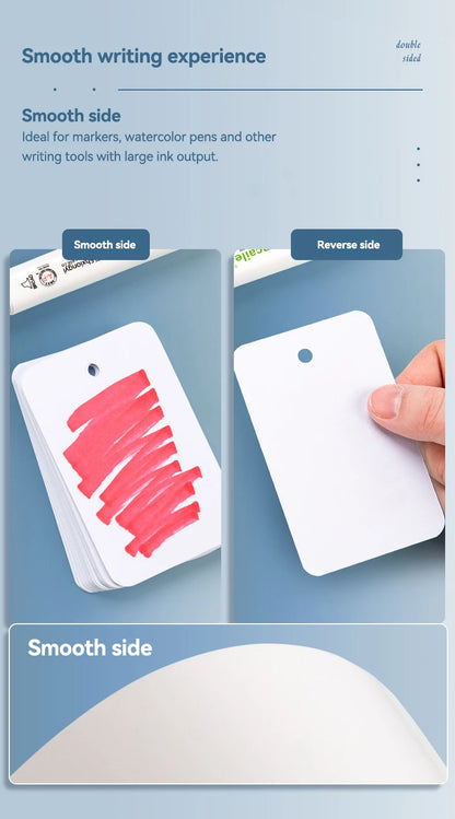 Kraft Paper Flashcard Notebook