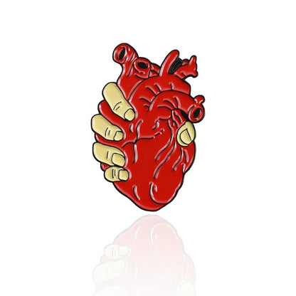 Medical Organ Enamel Brooch Set