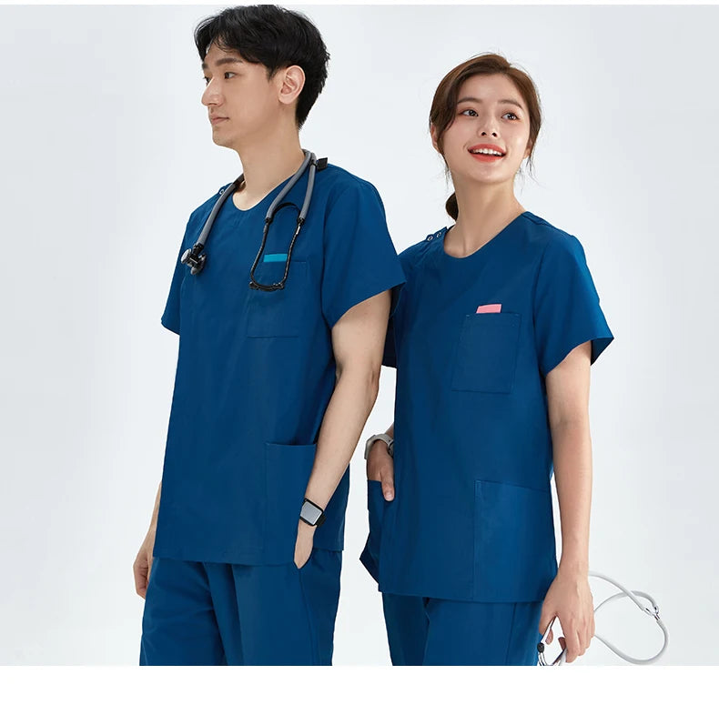 Zipper Nurse Scrub Set