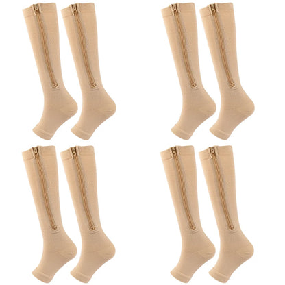 Zipper Compression Support Socks