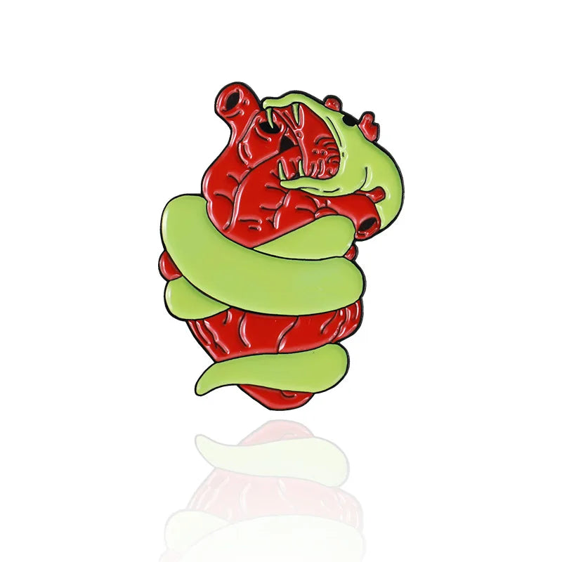 Medical Organ Enamel Brooch Set
