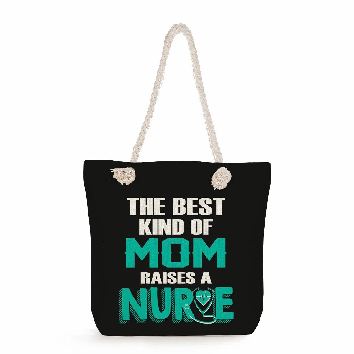 Printed Nurse Canvas Tote Bag