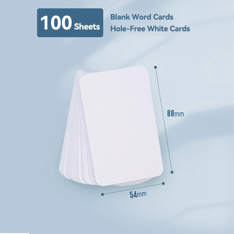 Kraft Paper Flashcard Notebook