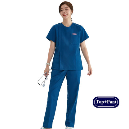 Zipper Nurse Scrub Set