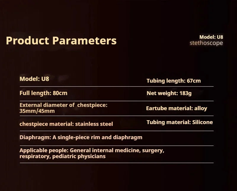 Professional Double-Sided Cardiology Stethoscope