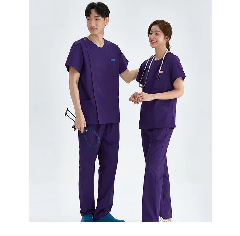 Zipper Nurse Scrub Set