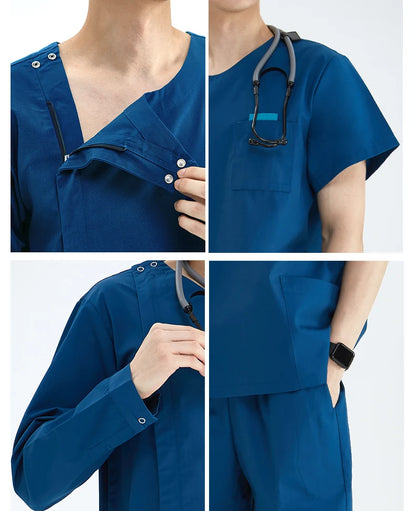 Zipper Nurse Scrub Set