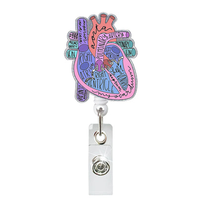 Glitter Medical Badge Reel Holder