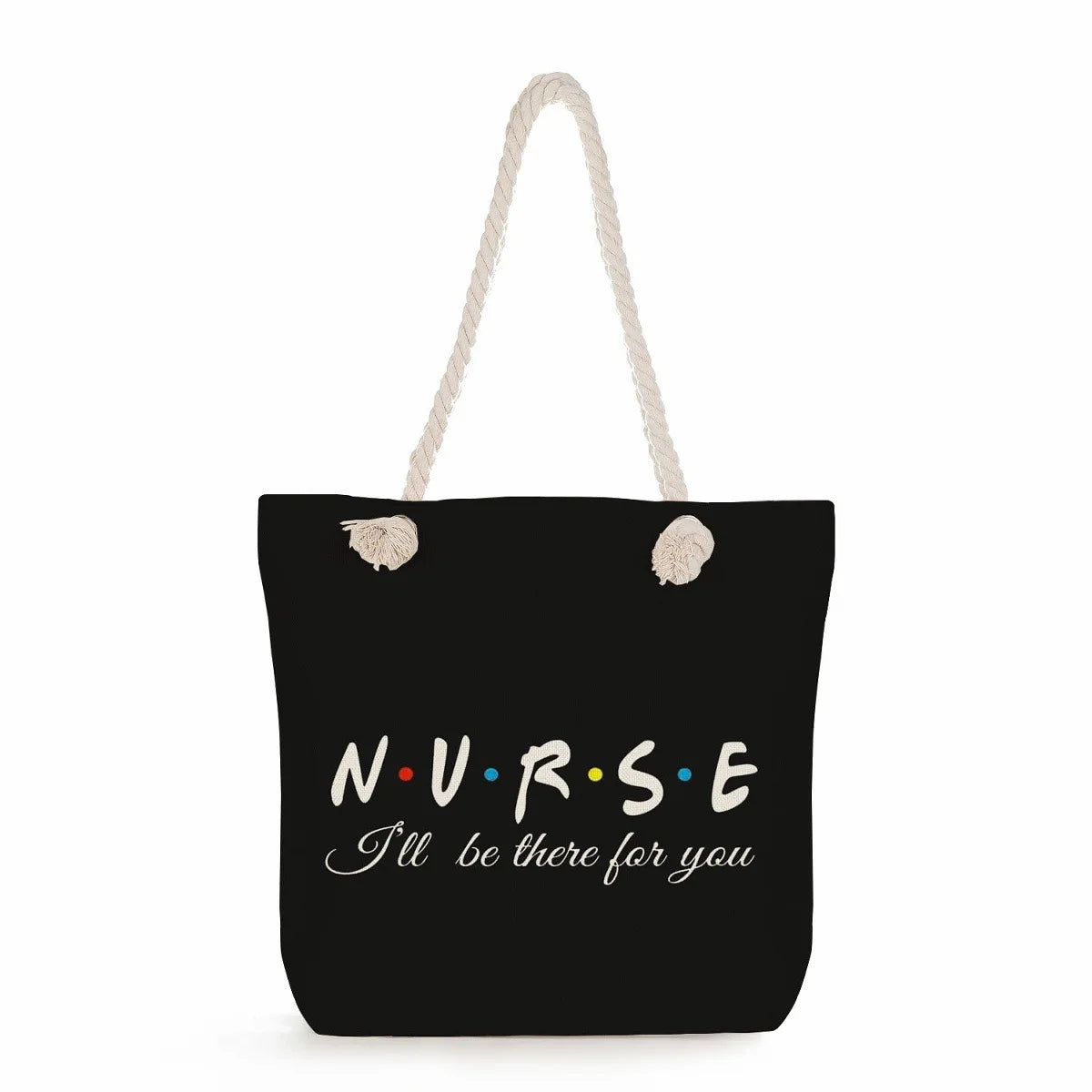 Printed Nurse Canvas Tote Bag