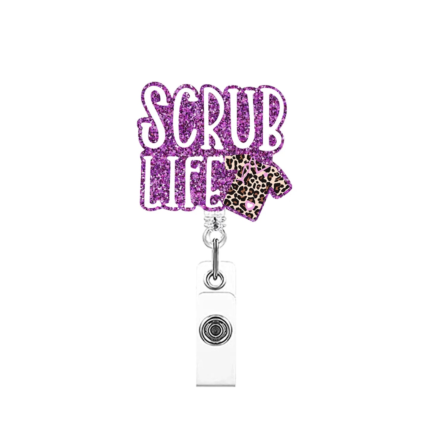 Glitter Medical Badge Reel Holder
