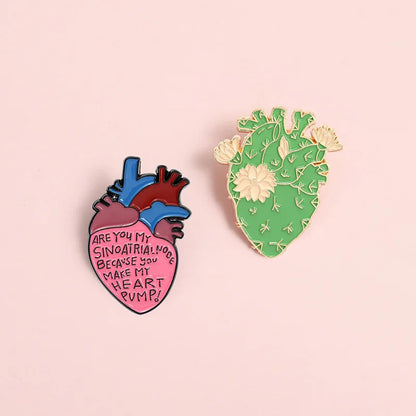 Medical Organ Enamel Brooch Set