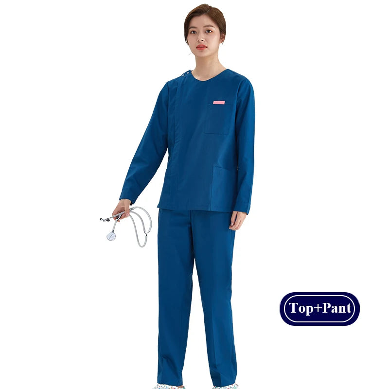 Zipper Nurse Scrub Set