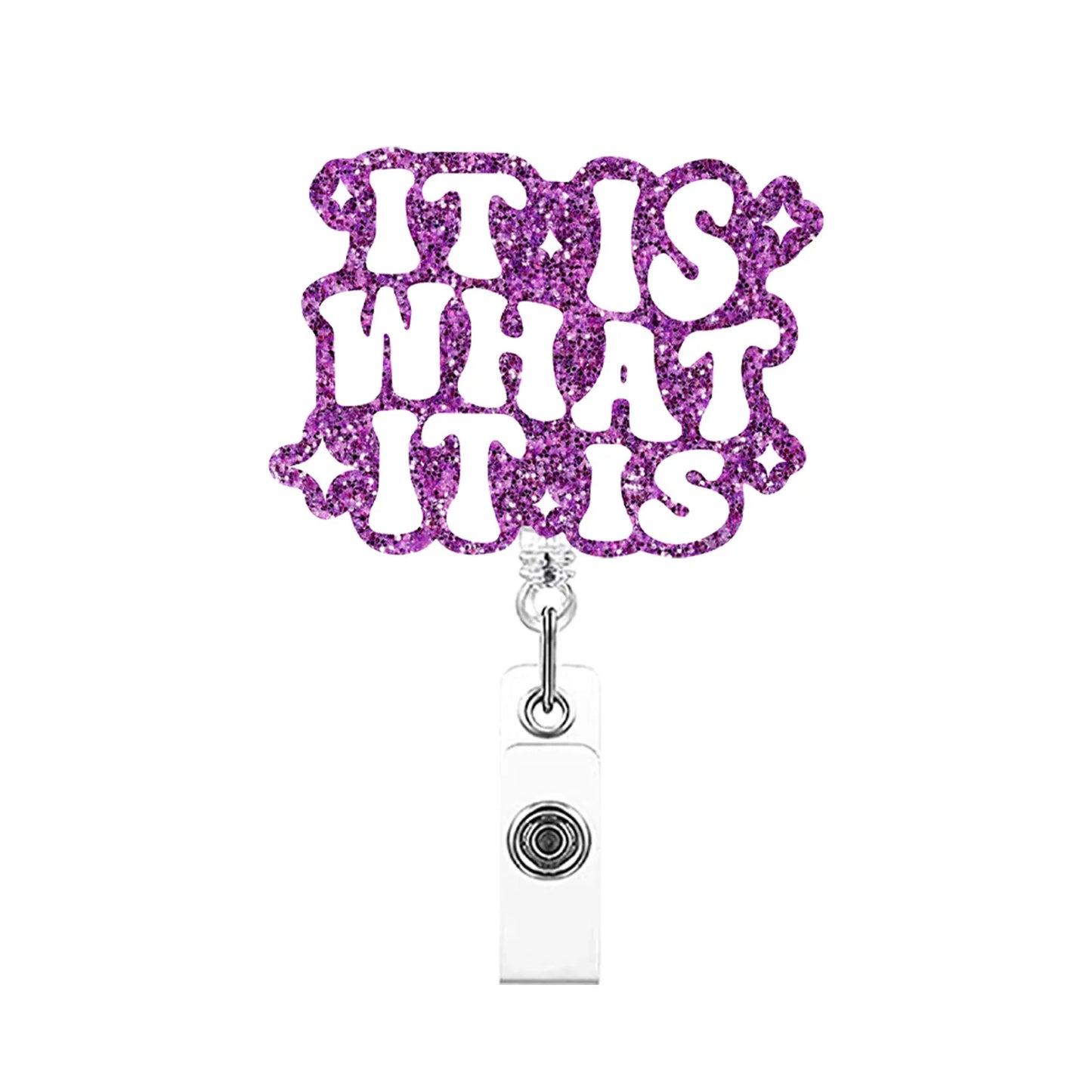 Glitter Medical Badge Reel Holder