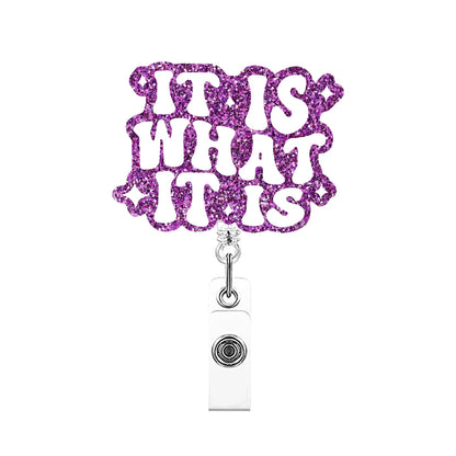 Glitter Medical Badge Reel Holder
