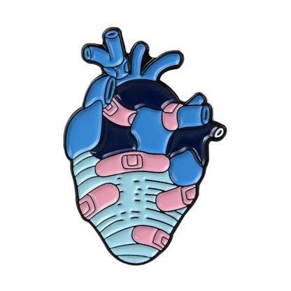 Medical Organ Enamel Brooch Set