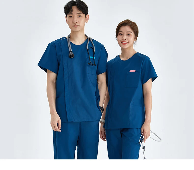 Zipper Nurse Scrub Set