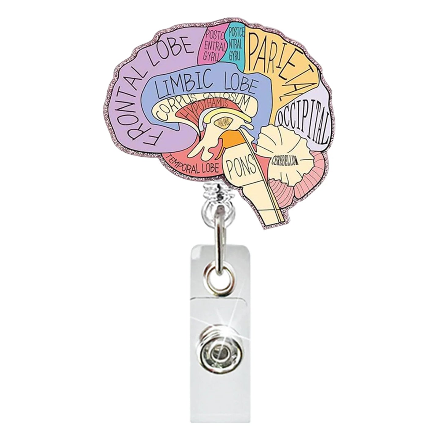 Glitter Medical Badge Reel Holder