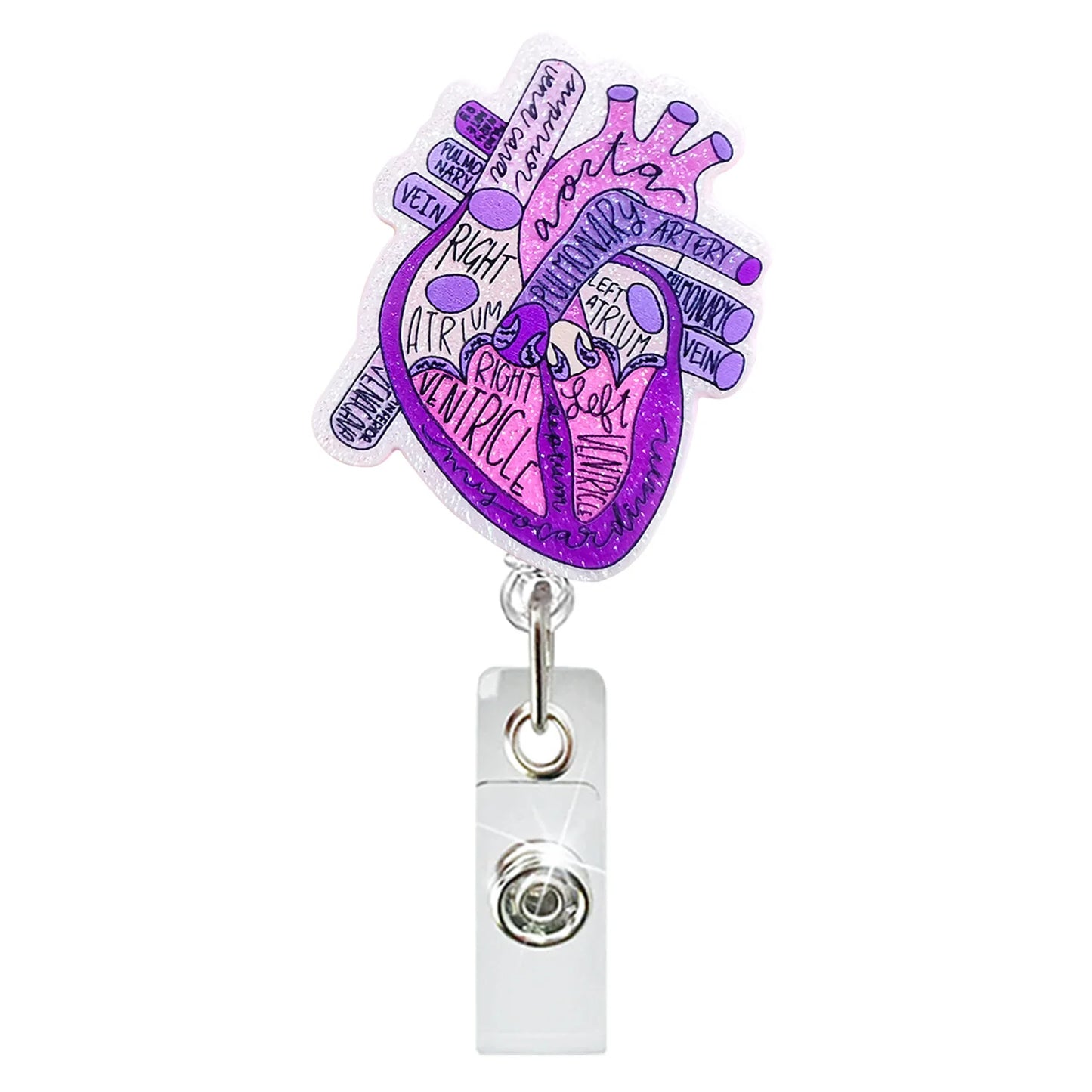 Glitter Medical Badge Reel Holder