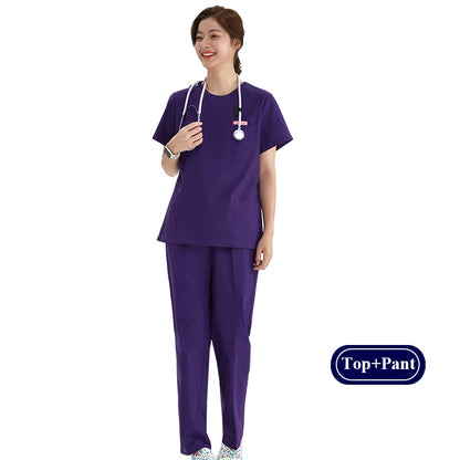 Zipper Nurse Scrub Set