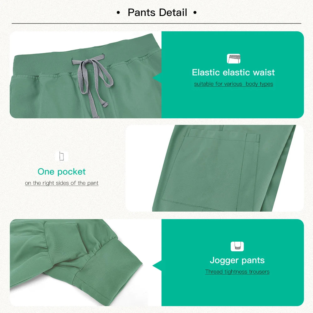 Quick-Dry Medical Scrubs Set Professional