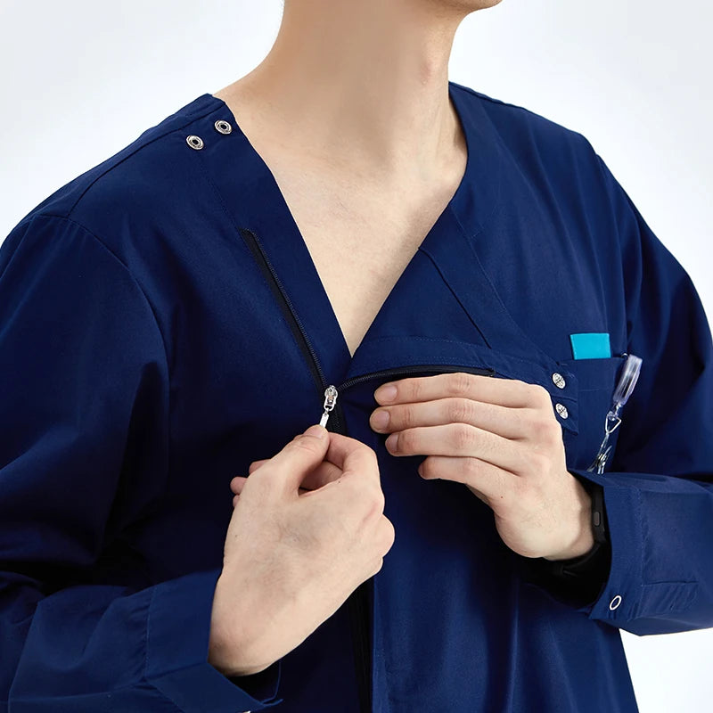 Zipper Nurse Scrub Set