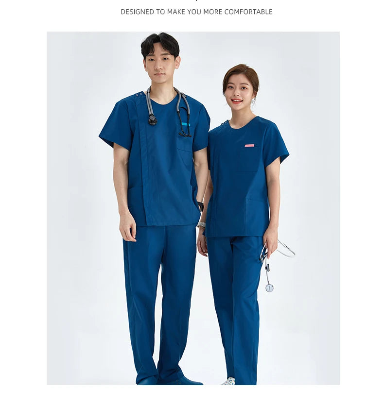 Zipper Nurse Scrub Set