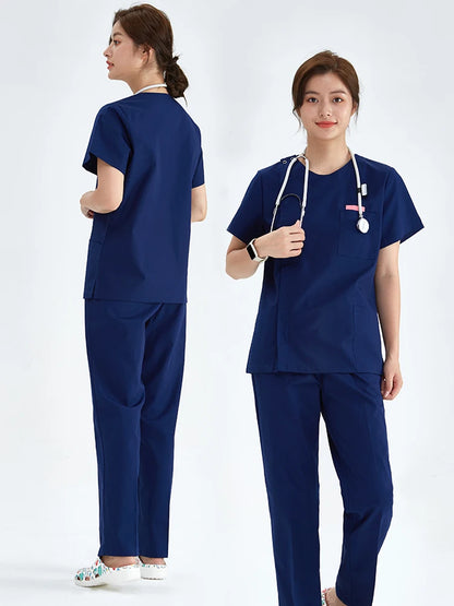 Zipper Nurse Scrub Set