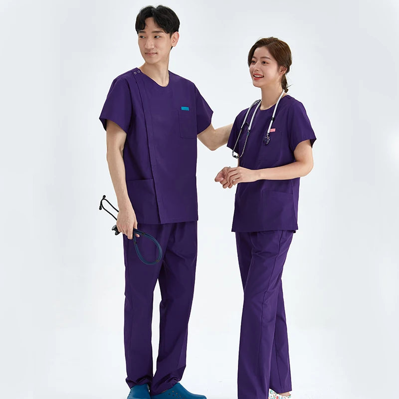 Zipper Nurse Scrub Set