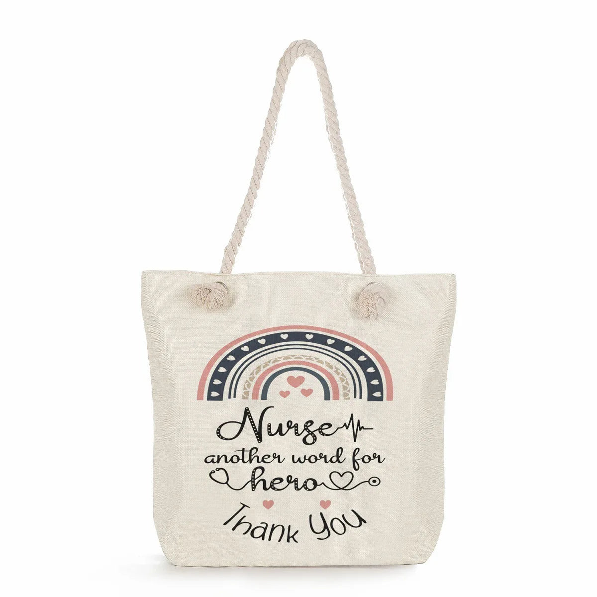 Printed Nurse Canvas Tote Bag