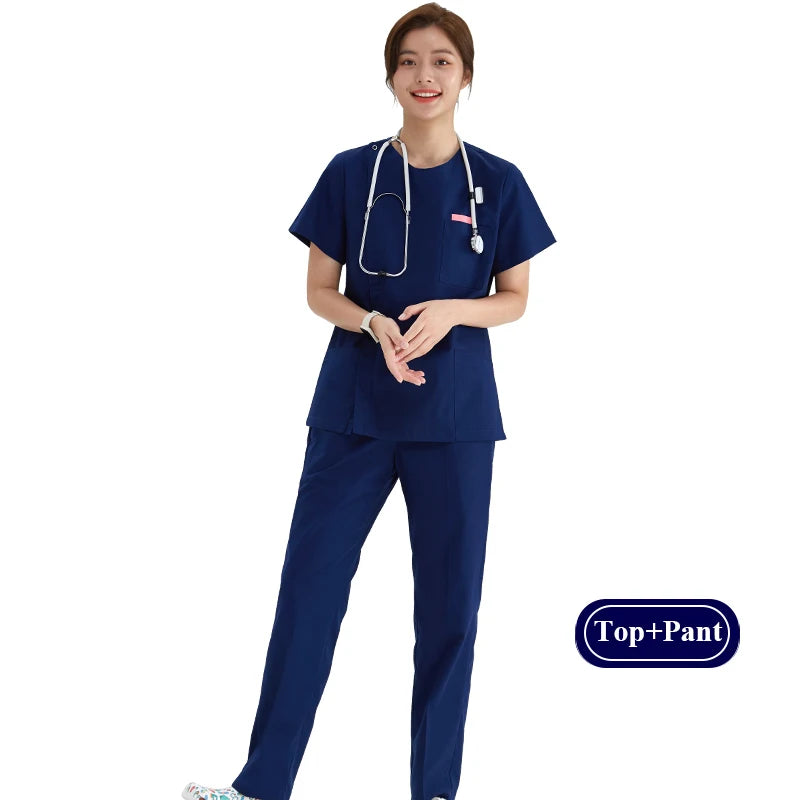 Zipper Nurse Scrub Set